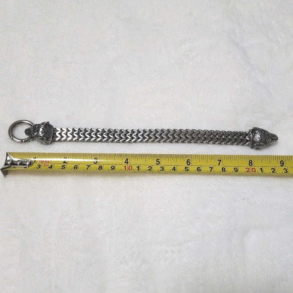 Stainless Steel Wolf Bracelet - Picture 4 of 5